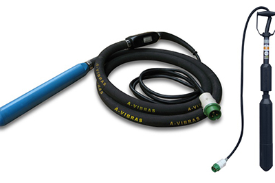 Vibrateur à béton (avec moteur dans la tête) 