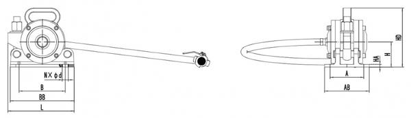  Vibrateur externe pneumatique pour béton 